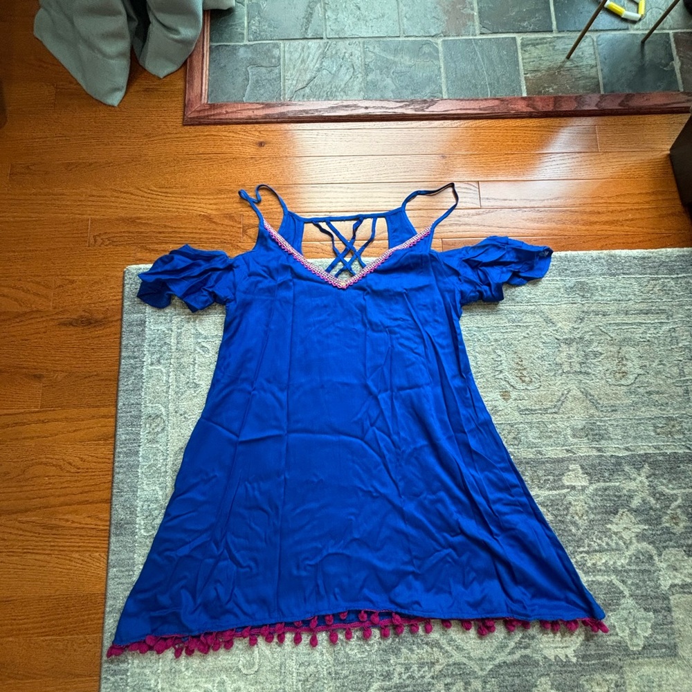 Blue Sun Dress / Beach Coverup
